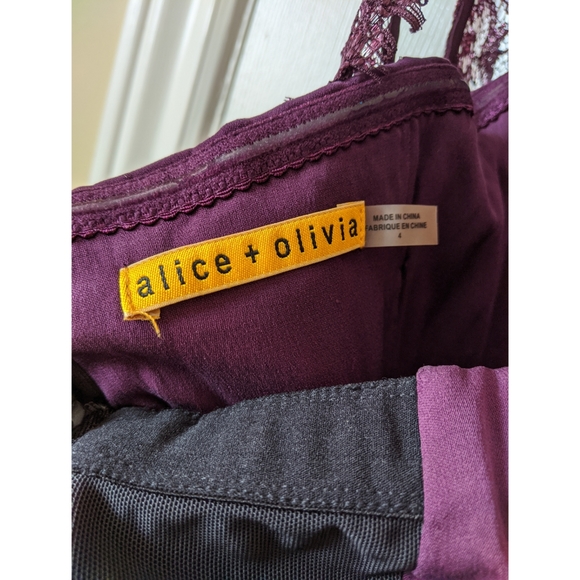 Alice + Olivia metallic lace dress - Picture 6 of 8